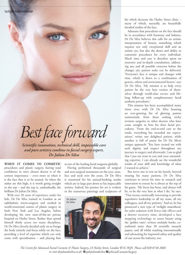 Dr. Julian De Silva: A Frontrunner in the Cosmetic Industry - Best face forward