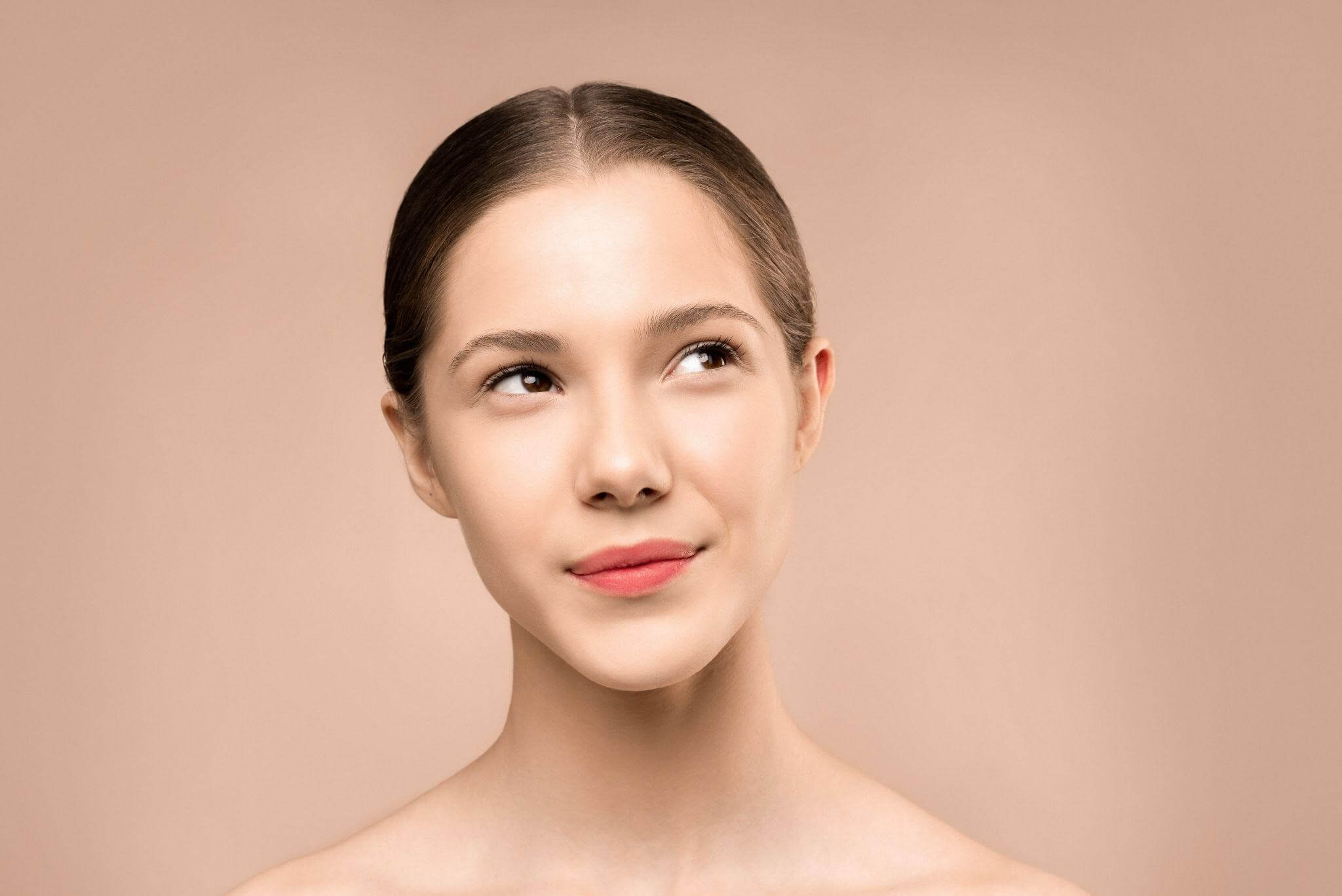 Risks of Rhinoplasty. Female model